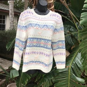 Fair Isle sweater with sequins